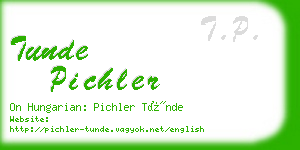 tunde pichler business card